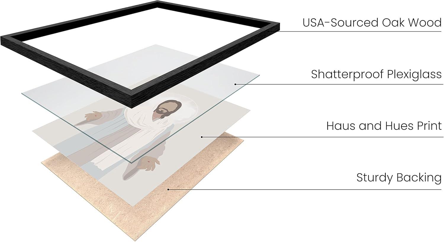 imageHAUS AND HUES Books of The Bible Poster  Bible Verses Wall Decor Scripture Wall Art Bible Gifts Poster Christian Wall Print Framed Beige 24quotx36quotJesus