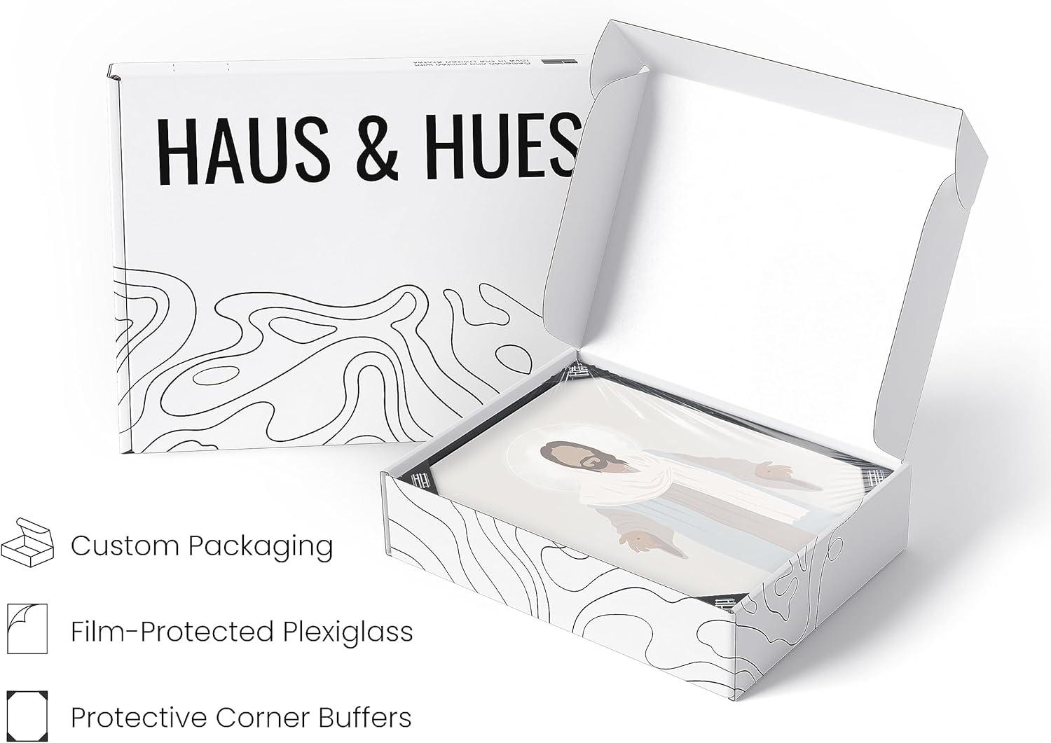 imageHAUS AND HUES Books of The Bible Poster  Bible Verses Wall Decor Scripture Wall Art Bible Gifts Poster Christian Wall Print Framed Beige 24quotx36quotJesus