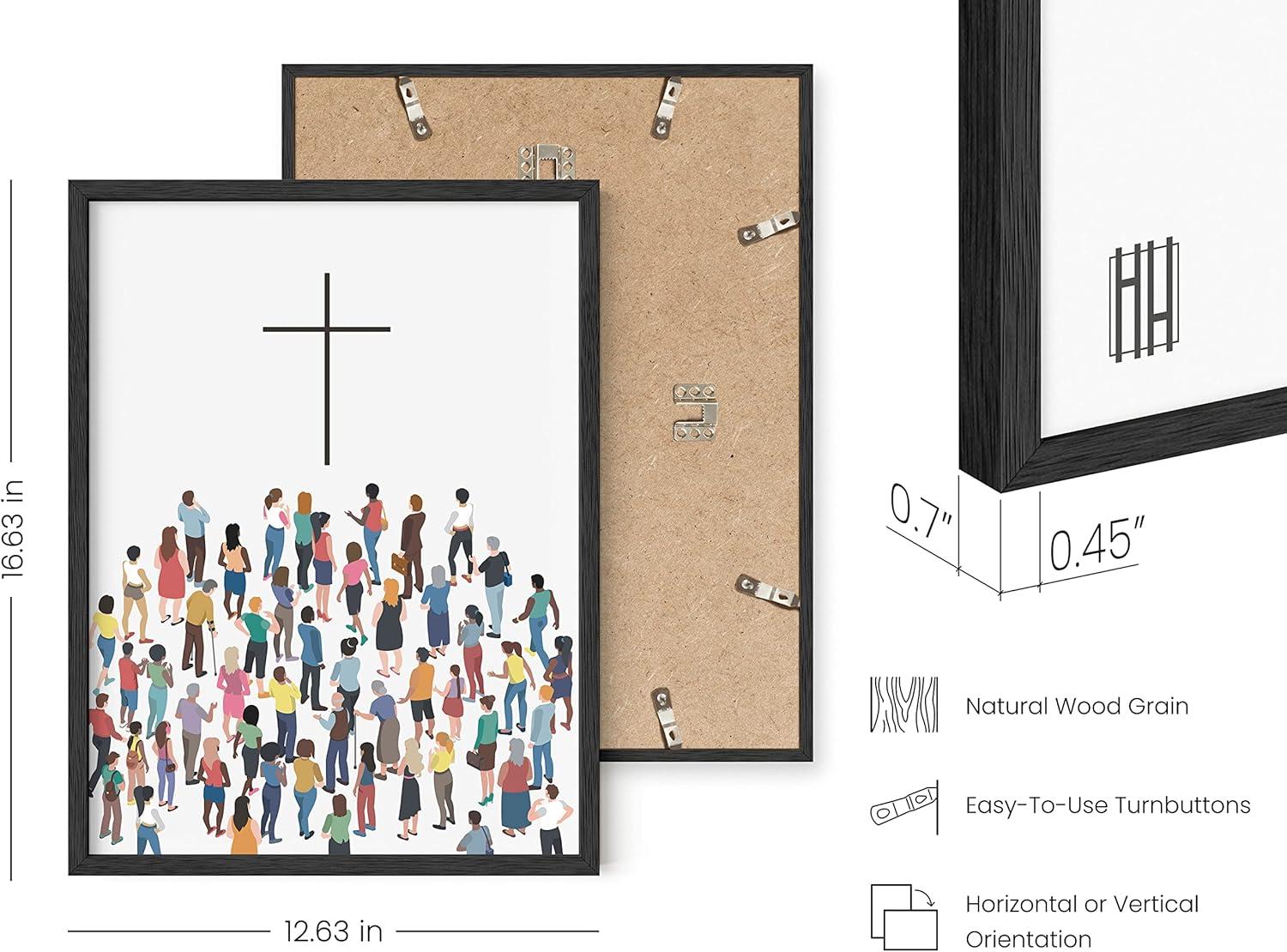 imageHAUS AND HUES Books of The Bible Posters  Bible Verses Wall Decor Christian Wall Decor Scripture Wall Art Bible Gifts Posters Christian Wall Print Unframed 12x16The Cross
