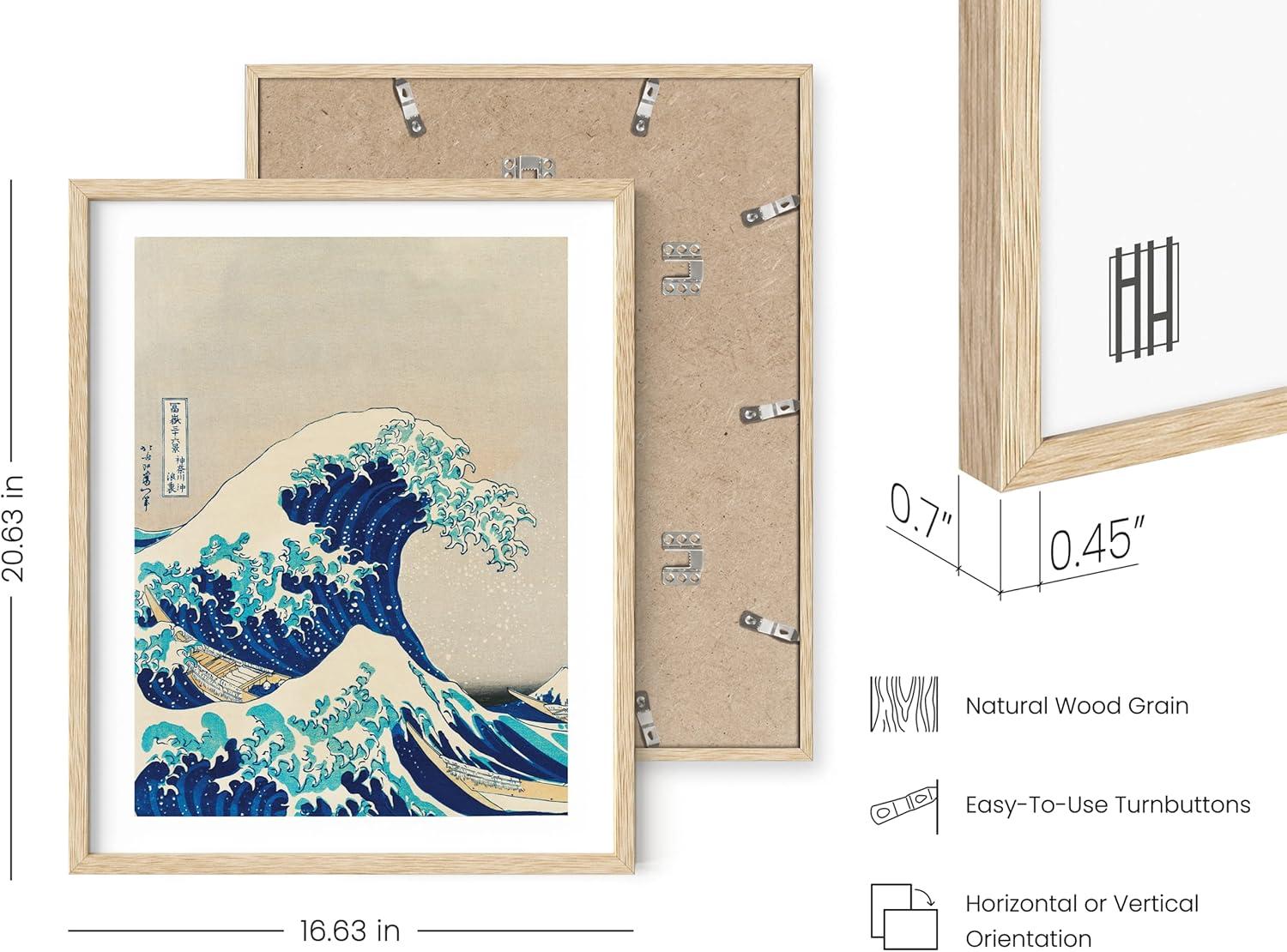 imageHAUS AND HUES Leaf Prints  Set of 6 Botanical Art Prints Eucalyptus Leaves Wall Decor Plant ampamp Botanical Wall Art Beige Frame 16x20Vintage Japanese Set