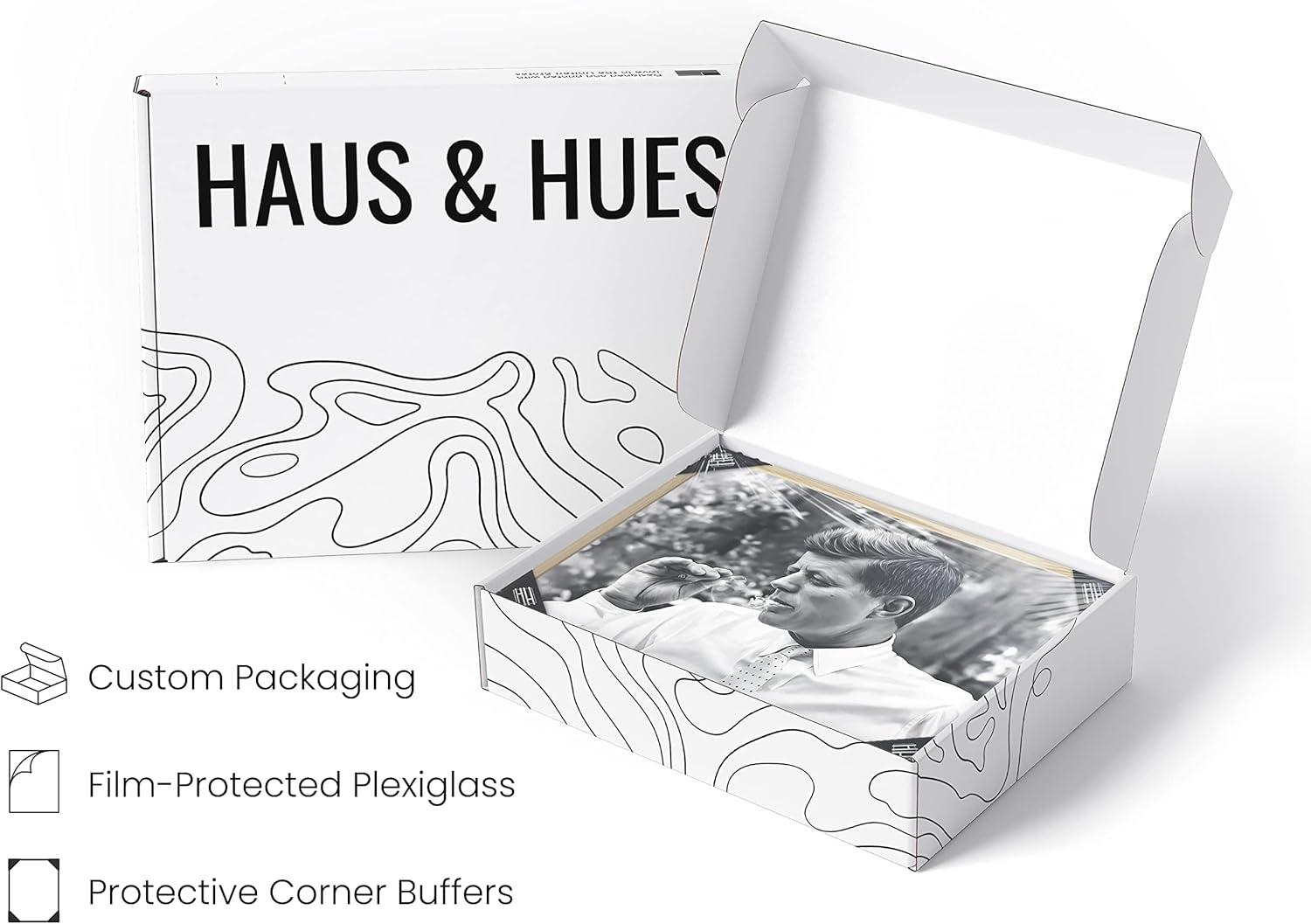 imageHAUS AND HUES Muhammad Ali Posters  Muhammad Ali Canvas Wall Art in Ring Boxing Prints Sports and Gym Artwork Black History Pictures for Wall Sport Posters for Man Cave Beige Framed 16x20Jfk