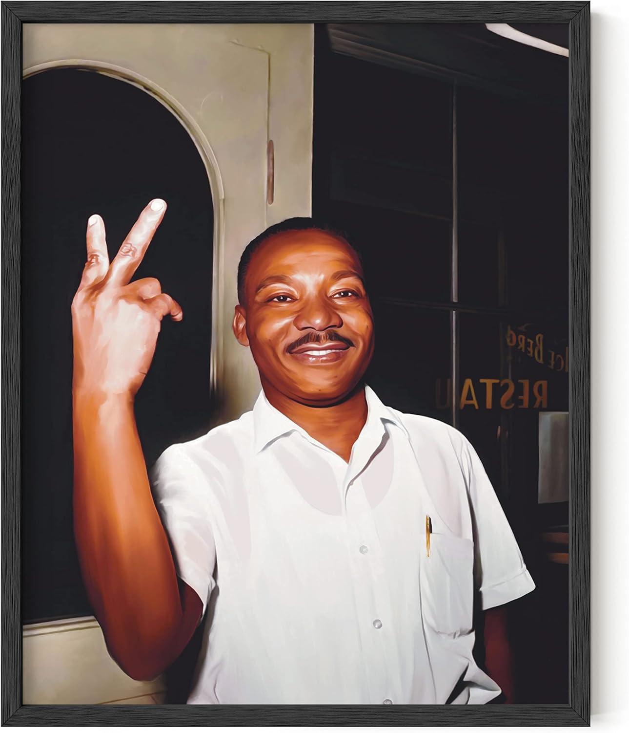 imageHAUS AND HUES Muhammad Ali Posters  Muhammad Ali Canvas Wall Art in Ring Boxing Prints Sports and Gym Artwork Black History Pictures for Wall Sport Posters for Man Cave Black Framed 16x20Mlk