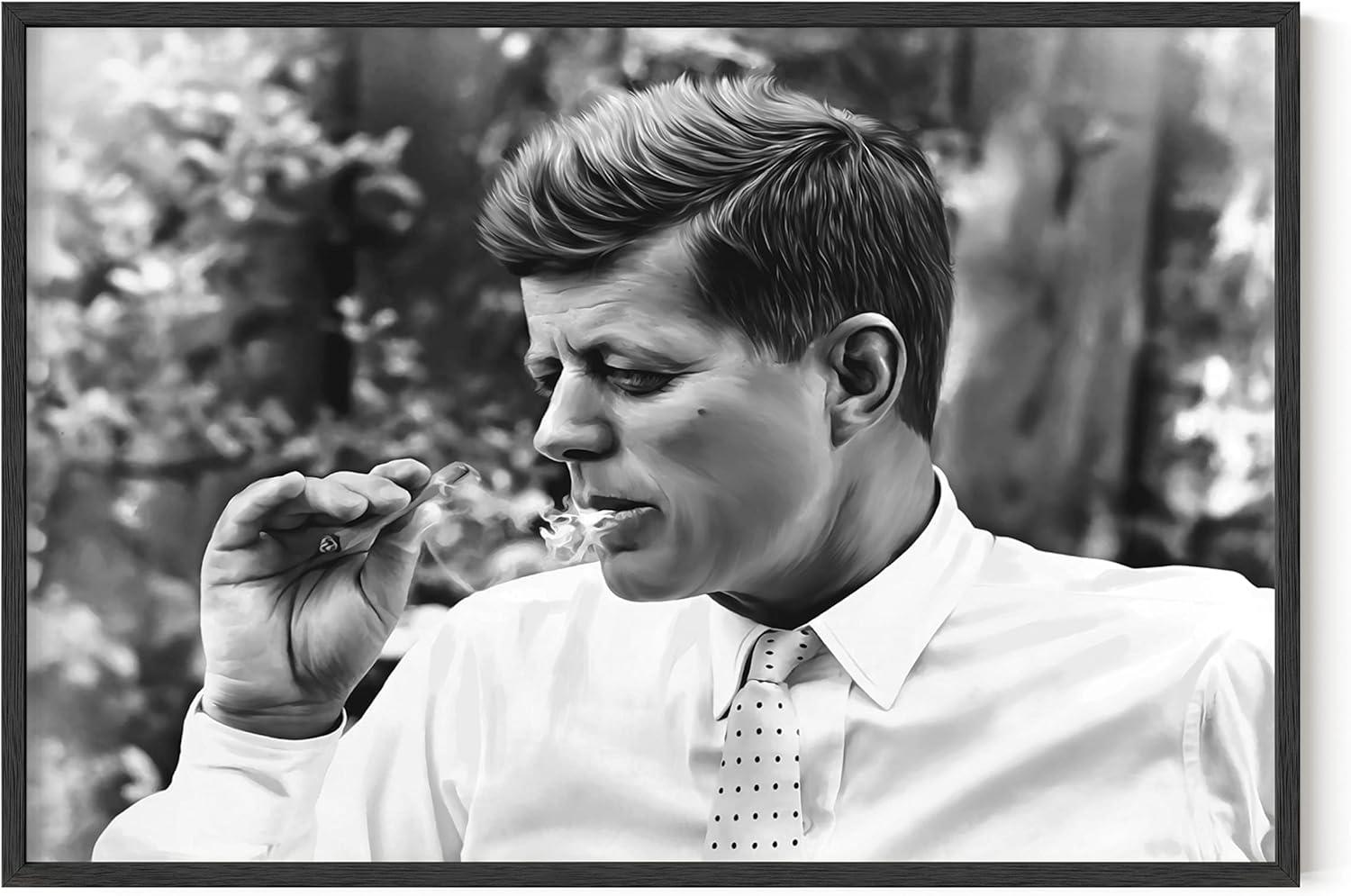 imageHAUS AND HUES Muhammad Ali Posters  Muhammad Ali Canvas Wall Art in Ring Boxing Prints Sports and Gym Artwork Black History Pictures for Wall Sport Posters for Man Cave Unframed 12x16Jfk