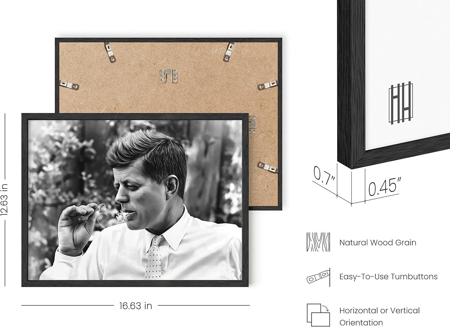 imageHAUS AND HUES Muhammad Ali Posters  Muhammad Ali Canvas Wall Art in Ring Boxing Prints Sports and Gym Artwork Black History Pictures for Wall Sport Posters for Man Cave Unframed 12x16Jfk
