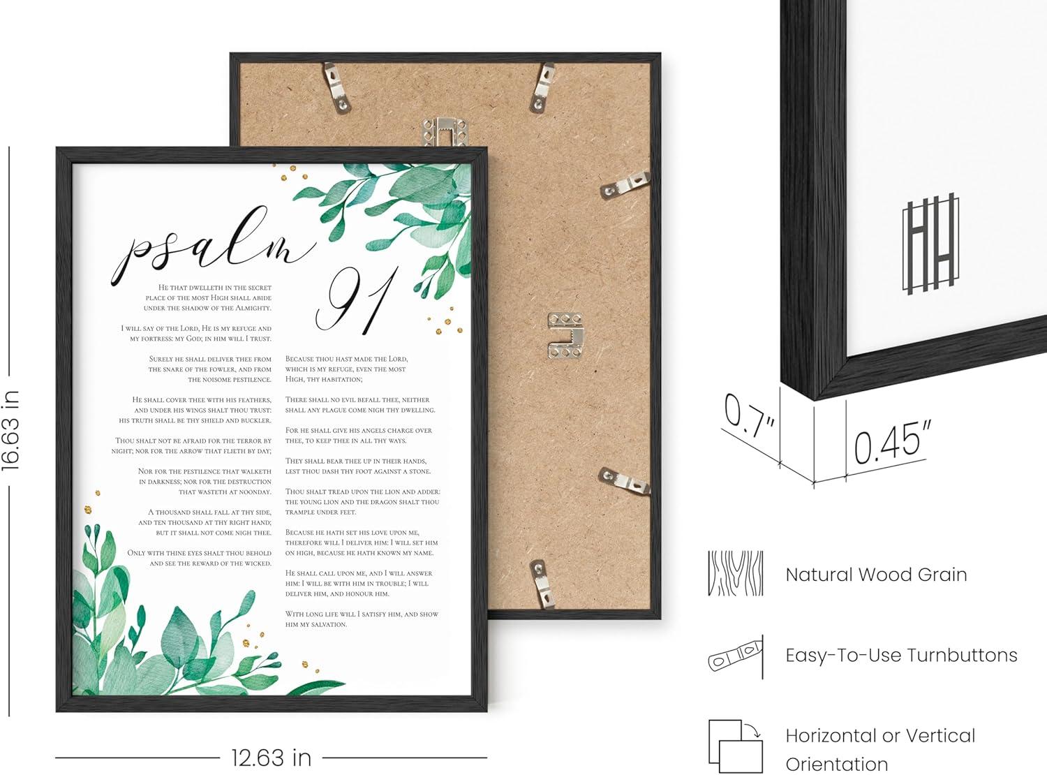 imageHAUS AND HUES Religious Wall Quotes Art Print  Christian Wall Art Posters Give It to God and Go to Sleep Sign Inspirational Quotes Wall Art for Office Scripture Wall Art Prints Unframed 16x20Psalm 91
