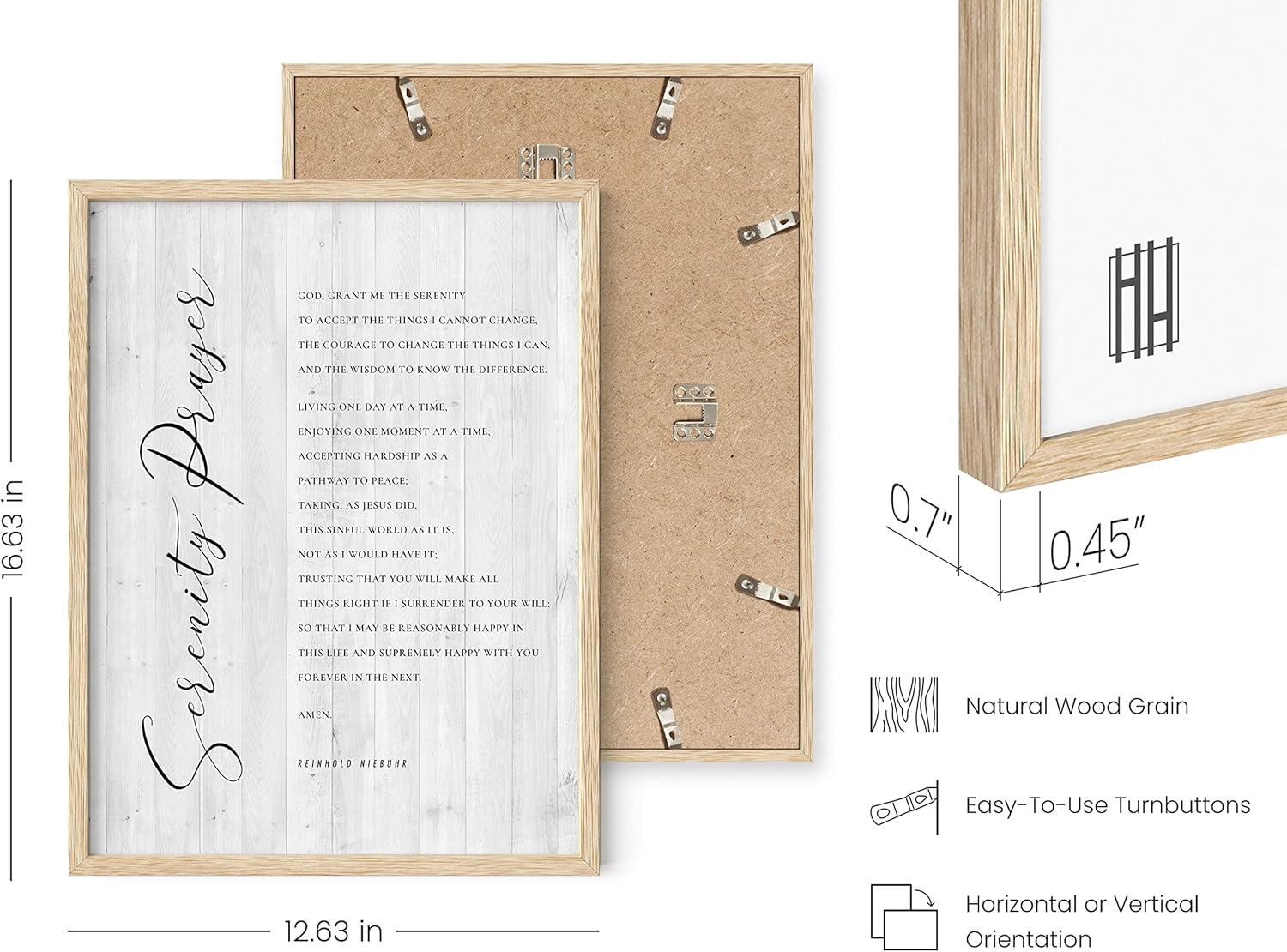 imageHAUS AND HUES Religious Wall Quotes Art Print  Christian Wall Art Posters Give It to God and Go to Sleep Sign Inspirational Quotes Wall Art for Office Scripture Wall Art Prints Unframed 16x20Serenity Prayer