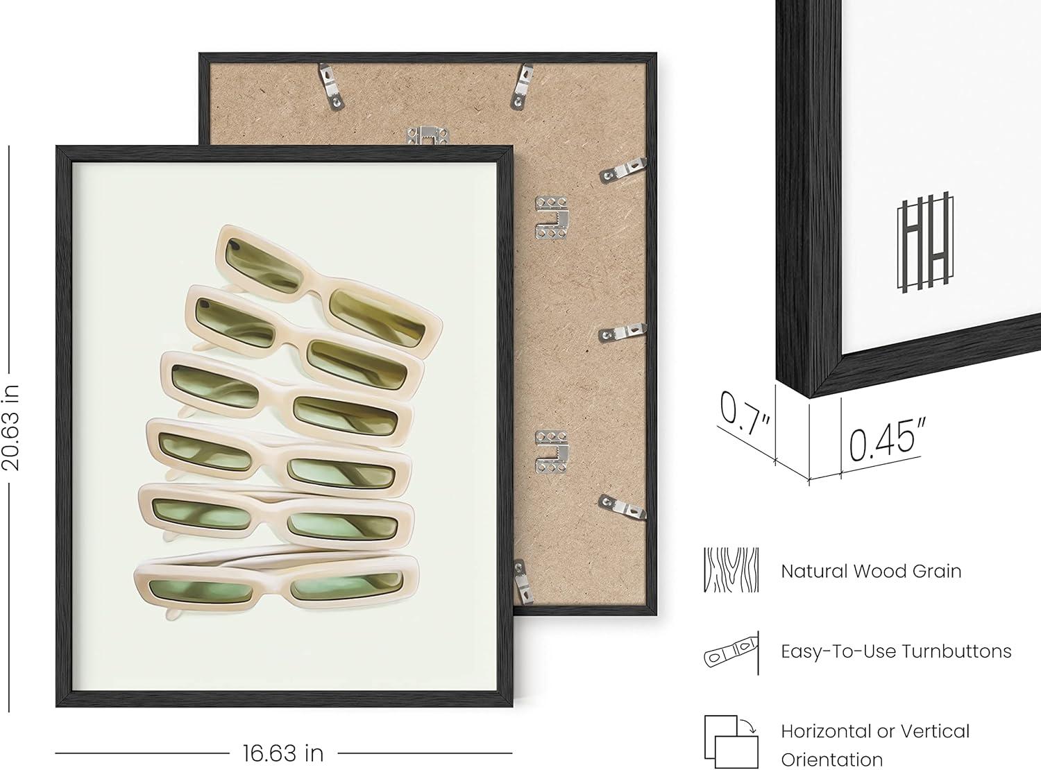 imageHAUS AND HUES Sage Green Wall Decor Aesthetic Green Posters for Bedroom Dark Green Room Art Dorm Wall Decor Beige Framed 24quot x 36quotGreen Sunglasses