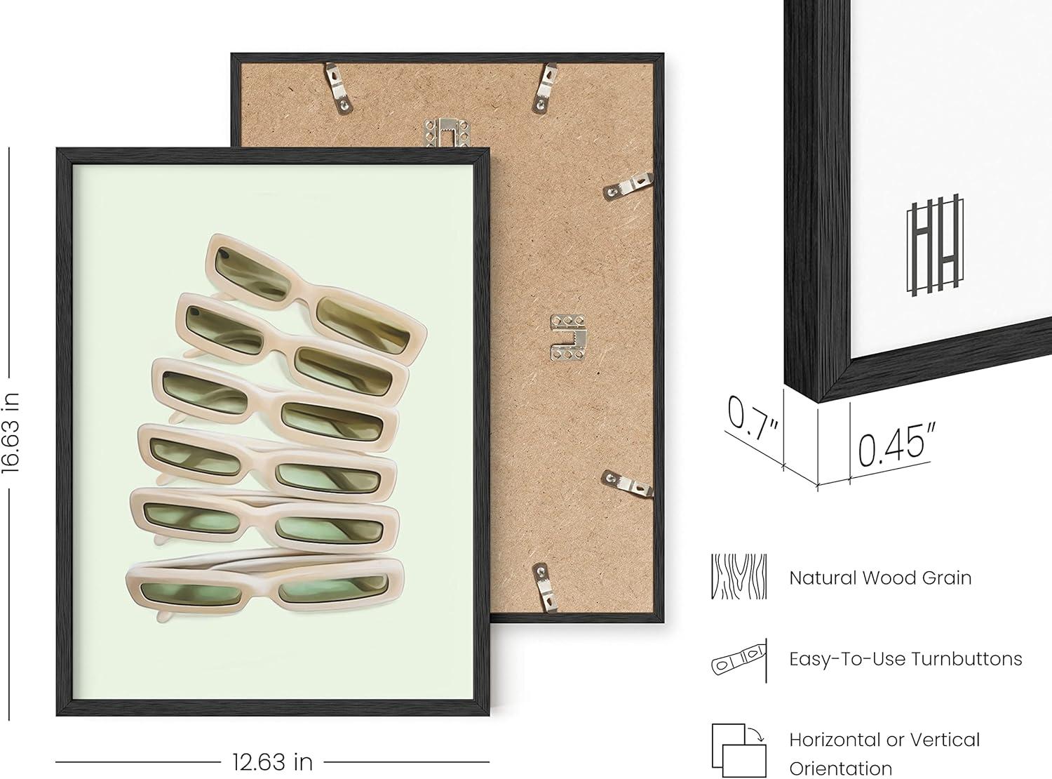 imageHAUS AND HUES Sage Green Wall Decor Aesthetic Green Posters for Bedroom Dark Green Room Art Dorm Wall Decor Beige Framed 24quot x 36quotGreen Sunglasses