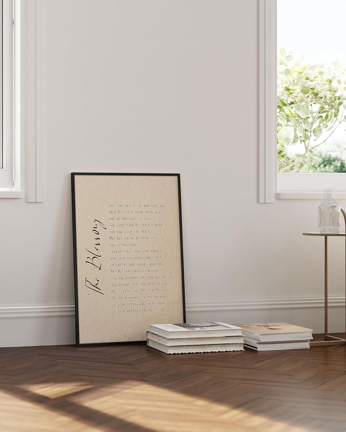 imageHAUS AND HUES The Lords Prayer Artwork  Christians Poster Religious Wall Picture Biblical Kids Prayer Poster Religious Christian Wall Art for Classroom Unframed 16x20The Blessing