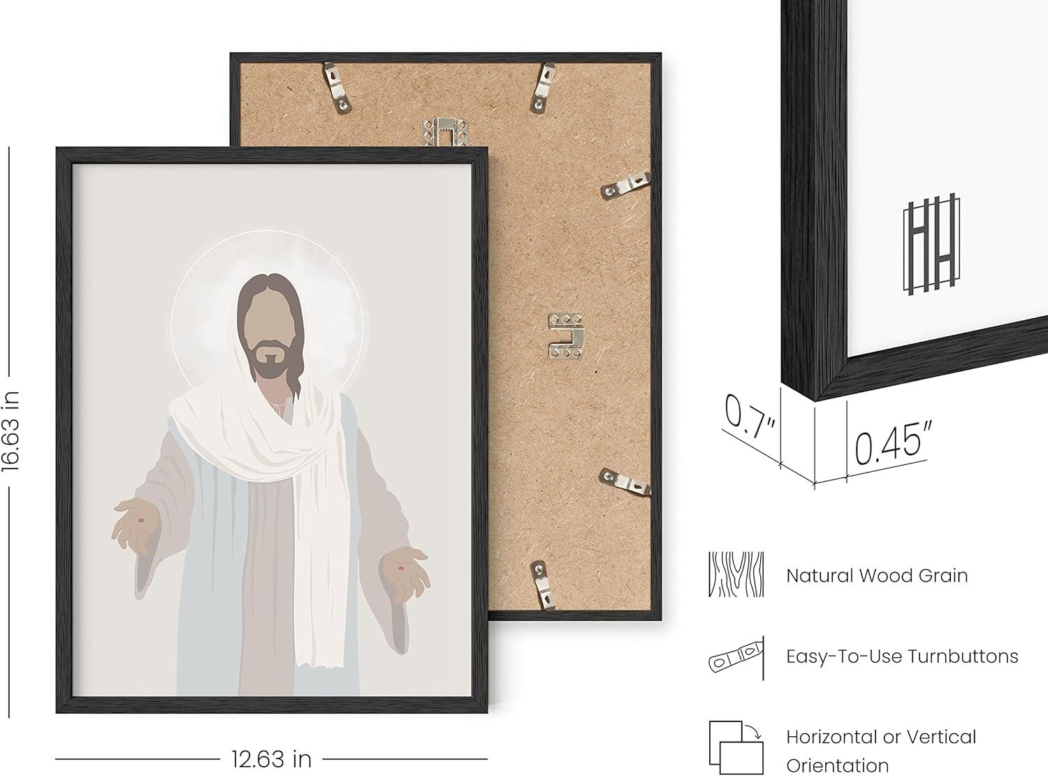 imageHAUS AND HUES The Lords Prayer Artwork  Christians Poster Religious Wall Picture Biblical Kids Prayer Poster Religious Christian Wall Art for Classroom Unframed 16x20Jesus