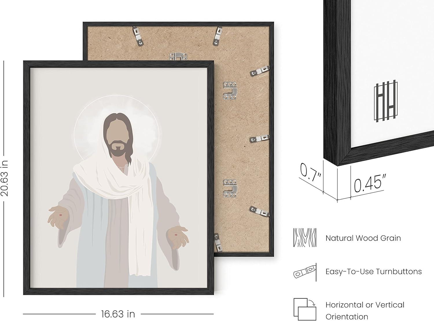 imageHAUS AND HUES The Lords Prayer Artwork  Christians Poster Religious Wall Picture Biblical Kids Prayer Poster Religious Christian Wall Art for Classroom Unframed 16x20Jesus
