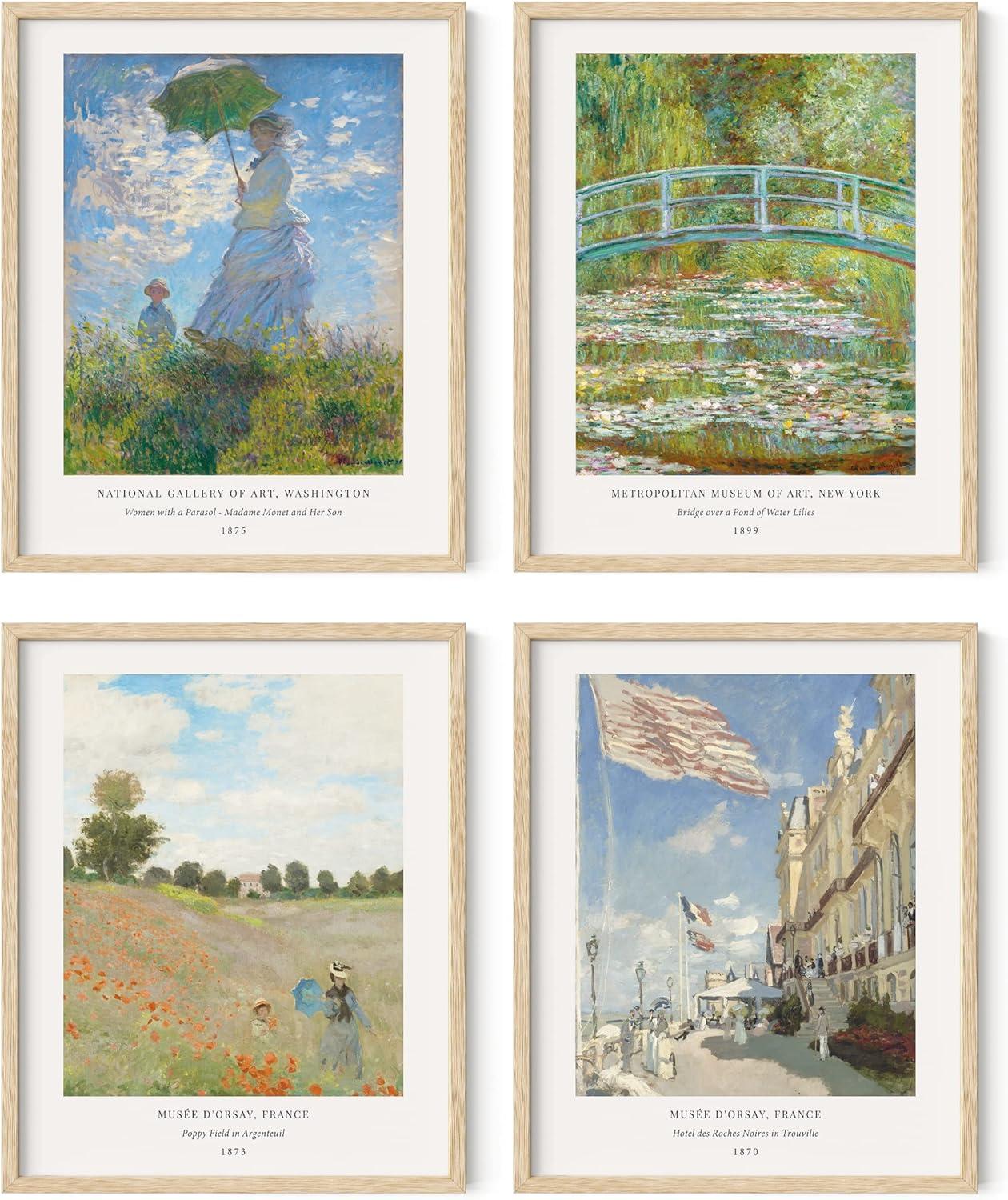 imageHAUS AND HUES Van Gogh Poster  Fine Art Painting of Famous Artwork 8quotx10quotMonet