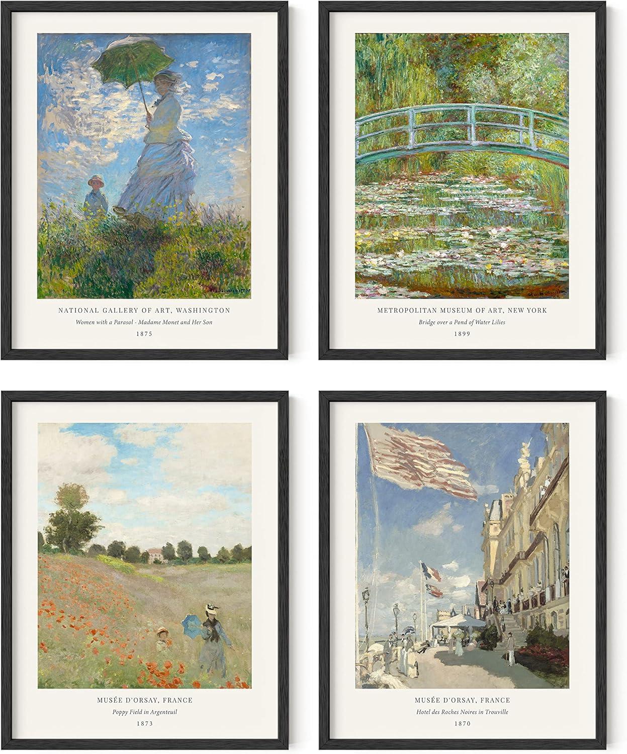 imageHAUS AND HUES Van Gogh Poster  Fine Art Painting of Famous Artwork 8quotx10quotMonet