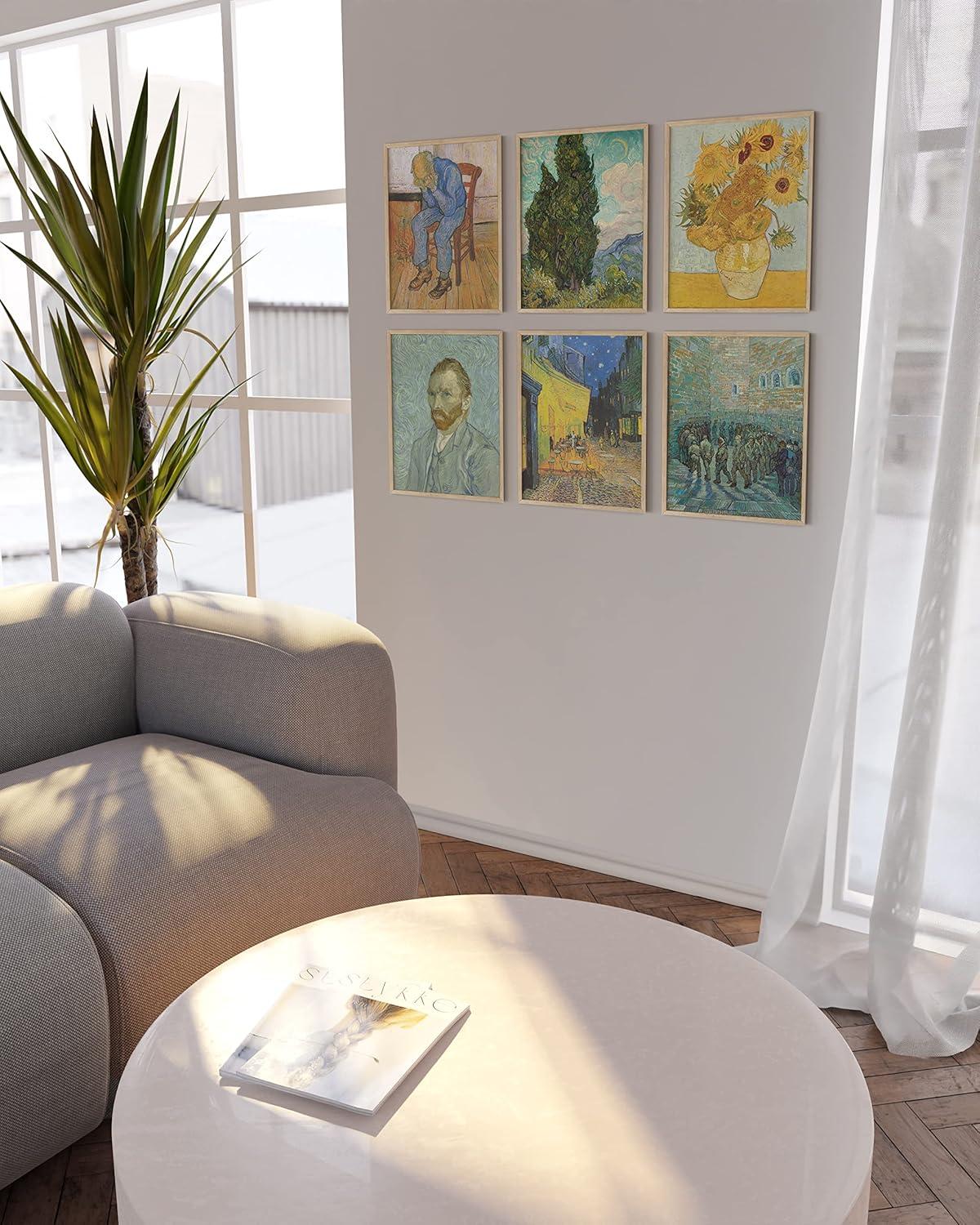 imageHAUS AND HUES Van Gogh Poster  Fine Art Painting of Famous Artwork 8quotx10quotVan Gogh