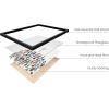 imageHAUS AND HUES Bible Verse Wall Art  Christian Motivational Posters The Lords Prayer Wall Decor Bible Verse Wall Art Bible Quotes Frameable Our Father Prayer Wall Decor Beige Frame 16x20The Cross
