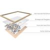 imageHAUS AND HUES Bible Verse Wall Art  Christian Motivational Posters The Lords Prayer Wall Decor Bible Verse Wall Art Bible Quotes Frameable Our Father Prayer Wall Decor Beige Frame 16x20The Cross