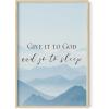 imageHAUS AND HUES Bible Verse Wall Art  Christian Motivational Posters The Lords Prayer Wall Decor Bible Verse Wall Art Bible Quotes Frameable Our Father Prayer Wall Decor Beige Frame 16x20Give It to God