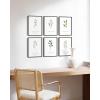 imageHAUS AND HUES Bible Verses Wall Decor  Set of 6 Christian Scripture Art Prints Inspirational Bible Verses Wall Decor Psalms Wall Art Black Frame 11x14Black Framed