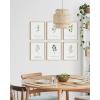 imageHAUS AND HUES Bible Verses Wall Decor  Set of 6 Christian Scripture Art Prints Inspirational Bible Verses Wall Decor Psalms Wall Art Black Frame 11x14Beige Framed