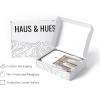 imageHAUS AND HUES Black and White Wall Art  Set of 4 City Map Pictures Paris Wall Decor New York City Wall Art London Art Print Los Angeles City Art Black Frame 11x14Landmark