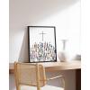 imageHAUS AND HUES Books of The Bible Posters for Classroom  Christian Wall Decor Bible Verses Wall Decor Framed Religious Wall Art Christian Gifts Bible Gifts for Women Framed Black 12x16The Cross