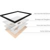 imageHAUS AND HUES Cross Wall Decor  Religious Inspirational Art Religious Cross Poster Church Artwork Crosses Faith Home Display Black Frame 12x16Jesus