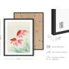 imageHAUS AND HUES Leaf Prints  Set of 6 Botanical Art Prints Eucalyptus Leaves Wall Decor Plant ampamp Botanical Wall Art Beige Frame 16x20Vintage Japanese Set
