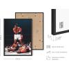 imageHAUS AND HUES Muhammad Ali Posters  Muhammad Ali Canvas Wall Art in Ring Boxing Prints Sports and Gym Artwork Black History Pictures for Wall Sport Posters for Man Cave Black Frame 12x16Ali Ring