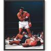 imageHAUS AND HUES Muhammad Ali Posters  Muhammad Ali Canvas Wall Art in Ring Boxing Prints Sports and Gym Artwork Black History Pictures for Wall Sport Posters for Man Cave Black Frame 12x16Ali Ring