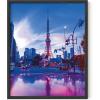 imageRipGrip Tokyo Neon Wall Art Posters  Dorm Room Decorations Cool Posters for Teens Dope Picture Sets Black Frame 12x16Tokyo