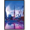 imageRipGrip Tokyo Neon Wall Art Posters  Dorm Room Decorations Cool Posters for Teens Dope Picture Sets Black Frame 12x16Tokyo