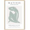 imageHAUS AND HUES Art Poster  Female Figure Line Art 12x16 Unframed Minimalist Wall Decor Green Face Line Modern Abstract Wall Art for Living Room ampamp BedroomGreen Matisse Cutout