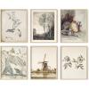 imageHAUS AND HUES Farmhouse Bedroom Wall Decor  Set of 6 Rustic Wall Art Farmhouse Bedroom Decor Southwestern Wall Art Black Frame 16x20Farmhouse Drawings