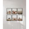 imageHAUS AND HUES Farmhouse Bedroom Wall Decor  Set of 6 Rustic Wall Art Farmhouse Bedroom Decor Southwestern Wall Art Black Frame 16x20Warmtoned Farmhouse