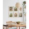 imageHAUS AND HUES Floral ampamp Plant Posters  Set of 6 Botanical Prints Flower ampamp Plant Wall Art Botanical Decor Beige Frame 8x10Ernst Haeckel Set