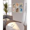 imageHAUS AND HUES Floral ampamp Plant Posters  Set of 6 Botanical Prints Flower ampamp Plant Wall Art Botanical Decor Beige Frame 8x10Vintage Japanese Set