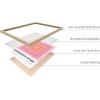 imageHAUS AND HUES Green Posters for Room Aesthetic  Sage Green Wall Art Danish Pastel Room Decor Geometric Green Print for Bedroom Unframed 24quot x 36quotPink Geometric Squares
