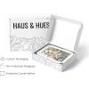 imageHAUS AND HUES Haeckel Posters  Set of 6 Vintage Plant Wall Art Wildflower Prints Nature Posters Floral Botanical Print Set Black Frame 8x10Ernst Haeckel Set