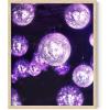 imageHAUS AND HUES Purple Pictures Wall Decor  Girls Wall Art for Bedroom Aesthetic Neon Posters Purple Wall Decor for Bedroom Black Framed 16x20Disco Balls