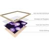 imageHAUS AND HUES Purple Pictures Wall Decor  Girls Wall Art for Bedroom Aesthetic Neon Posters Purple Wall Decor for Bedroom Black Framed 16x20Disco Balls