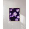 imageHAUS AND HUES Purple Pictures Wall Decor  Girls Wall Art for Bedroom Aesthetic Neon Posters Purple Wall Decor for Bedroom Black Framed 16x20Disco Balls