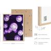 imageHAUS AND HUES Purple Pictures Wall Decor  Girls Wall Art for Bedroom Aesthetic Neon Posters Purple Wall Decor for Bedroom Black Framed 16x20Disco Balls