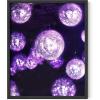 imageHAUS AND HUES Purple Pictures Wall Decor  Girls Wall Art for Bedroom Aesthetic Neon Posters Purple Wall Decor for Bedroom Black Framed 16x20Disco Balls