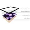 imageHAUS AND HUES Purple Pictures Wall Decor  Girls Wall Art for Bedroom Aesthetic Neon Posters Purple Wall Decor for Bedroom Black Framed 16x20Disco Balls
