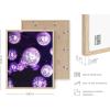 imageHAUS AND HUES Purple Pictures Wall Decor  Girls Wall Art for Bedroom Aesthetic Neon Posters Purple Wall Decor for Bedroom Black Framed 16x20Disco Balls