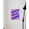 imageHAUS AND HUES Purple Pictures Wall Decor  Girls Wall Art for Bedroom Aesthetic Neon Posters Purple Wall Decor for Bedroom Black Framed 16x20Heart Glasses