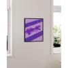 imageHAUS AND HUES Purple Pictures Wall Decor  Girls Wall Art for Bedroom Aesthetic Neon Posters Purple Wall Decor for Bedroom Black Framed 16x20Heart Glasses