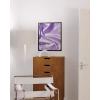 imageHAUS AND HUES Purple Pictures Wall Decor  Girls Wall Art for Bedroom Aesthetic Neon Posters Purple Wall Decor for Bedroom Black Framed 16x20Lavender Silk