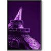 imageHAUS AND HUES Purple Pictures Wall Decor  Girls Wall Art for Bedroom Aesthetic Neon Posters Purple Wall Decor for Bedroom Black Framed 16x20Purple Eiffel Tower
