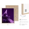 imageHAUS AND HUES Purple Pictures Wall Decor  Girls Wall Art for Bedroom Aesthetic Neon Posters Purple Wall Decor for Bedroom Black Framed 16x20Purple Eiffel Tower